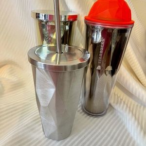 Lot of 3 Starbucks tumblers